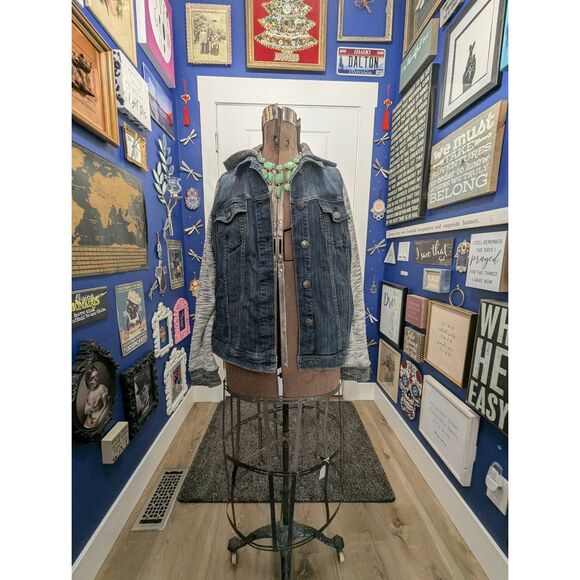 Sz 2X Torrid Jean Jacket Hoodie - Picture 5 of 15